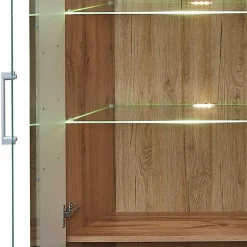 TV Anbauwand in Schwarz & Wildeiche - Kandu (vierteilig)