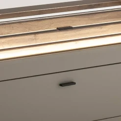 TV Anbauwand Möbel in Grau - Teorina (dreiteilig)