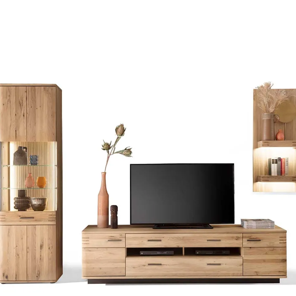 TV Anbauwand Möbel Kombination - Crupean (dreiteilig)