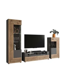 TV Anbauwand Möbel-Kombi modern - Scarlett (dreiteilig)