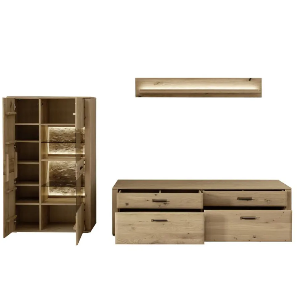 TV Anbauwand Möbelset modern - Jevedaz (dreiteilig)