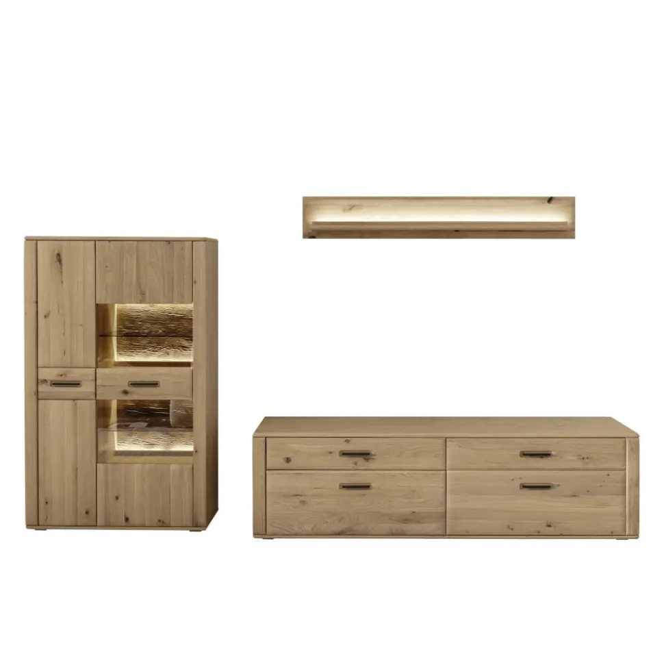 TV Anbauwand Möbelset modern - Jevedaz (dreiteilig)