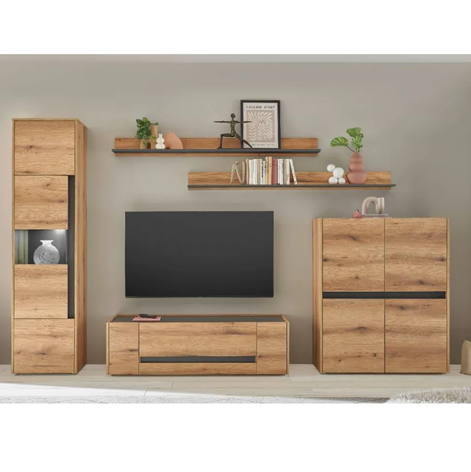 TV Anbauwand Set - Colomania (fünfteilig)