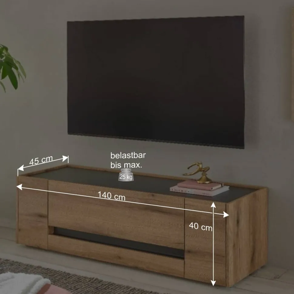 TV Anbauwand Set - Colomania (fünfteilig)