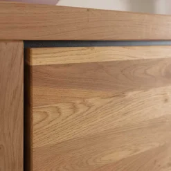 TV Anbauwand teilmassiv Set - Vlacoma (vierteilig)