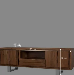 TV Board aus Akazienholz - Banjee