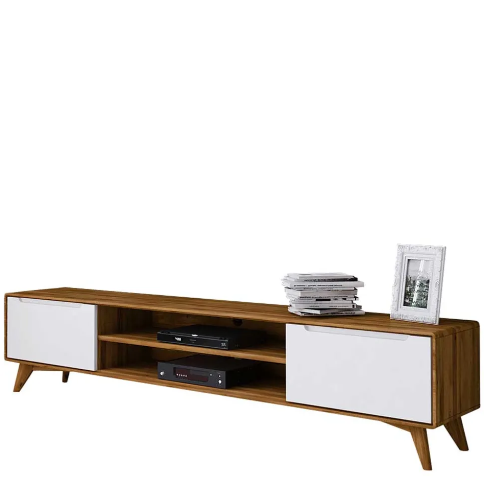 TV Board aus Wildeiche Massivholz & MDF - Diesta