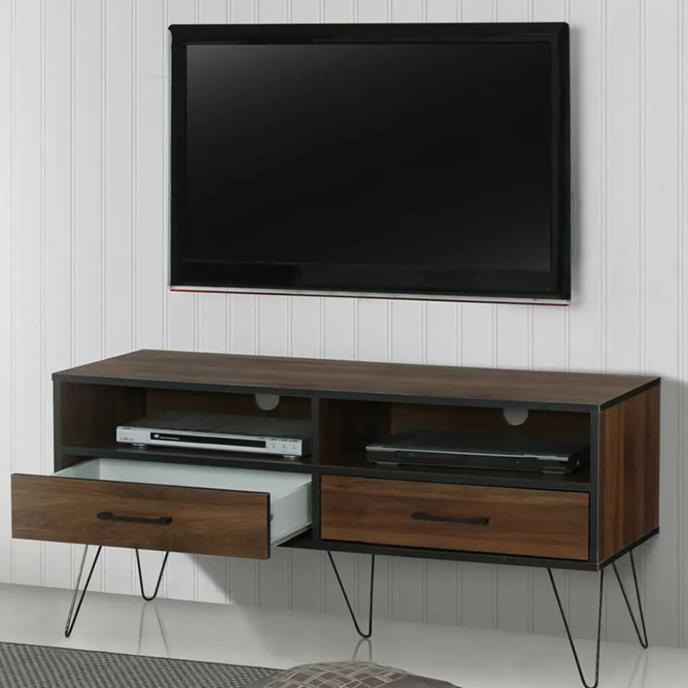 TV Board in brauner Holzoptik - Hamidy