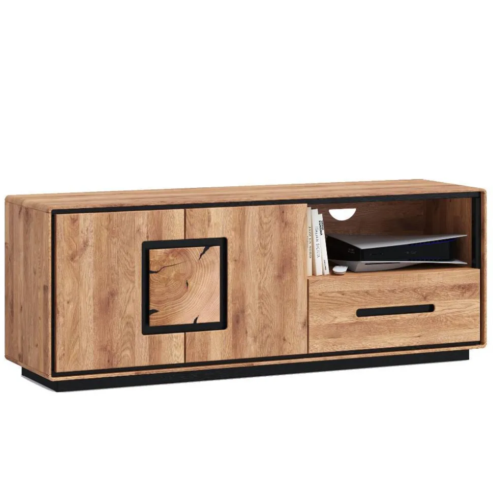 TV Board mit Hirnholz Applikation - Shipper