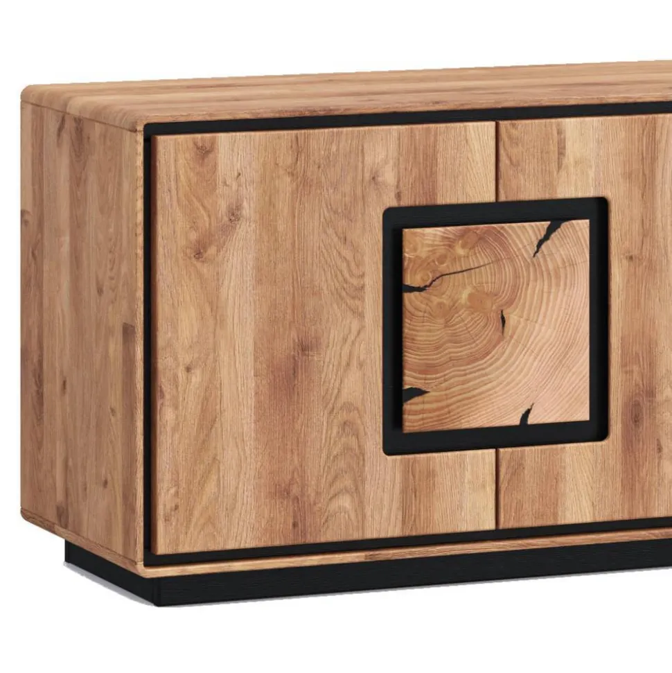 TV Board mit Hirnholz Applikation - Shipper