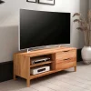 TV Board mit zwei Fächern und zwei Schubladen - Lana