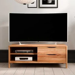 TV Board mit zwei Fächern und zwei Schubladen - Lana