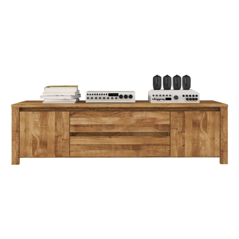 TV Board Nadalia aus Wildeiche Massivholz