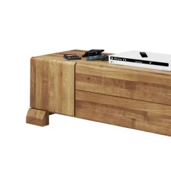 TV Board Vaskov aus Wildeiche Massivholz