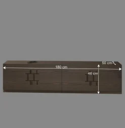 TV Element in Esche Dunkel - Lacruzira (2er Set)