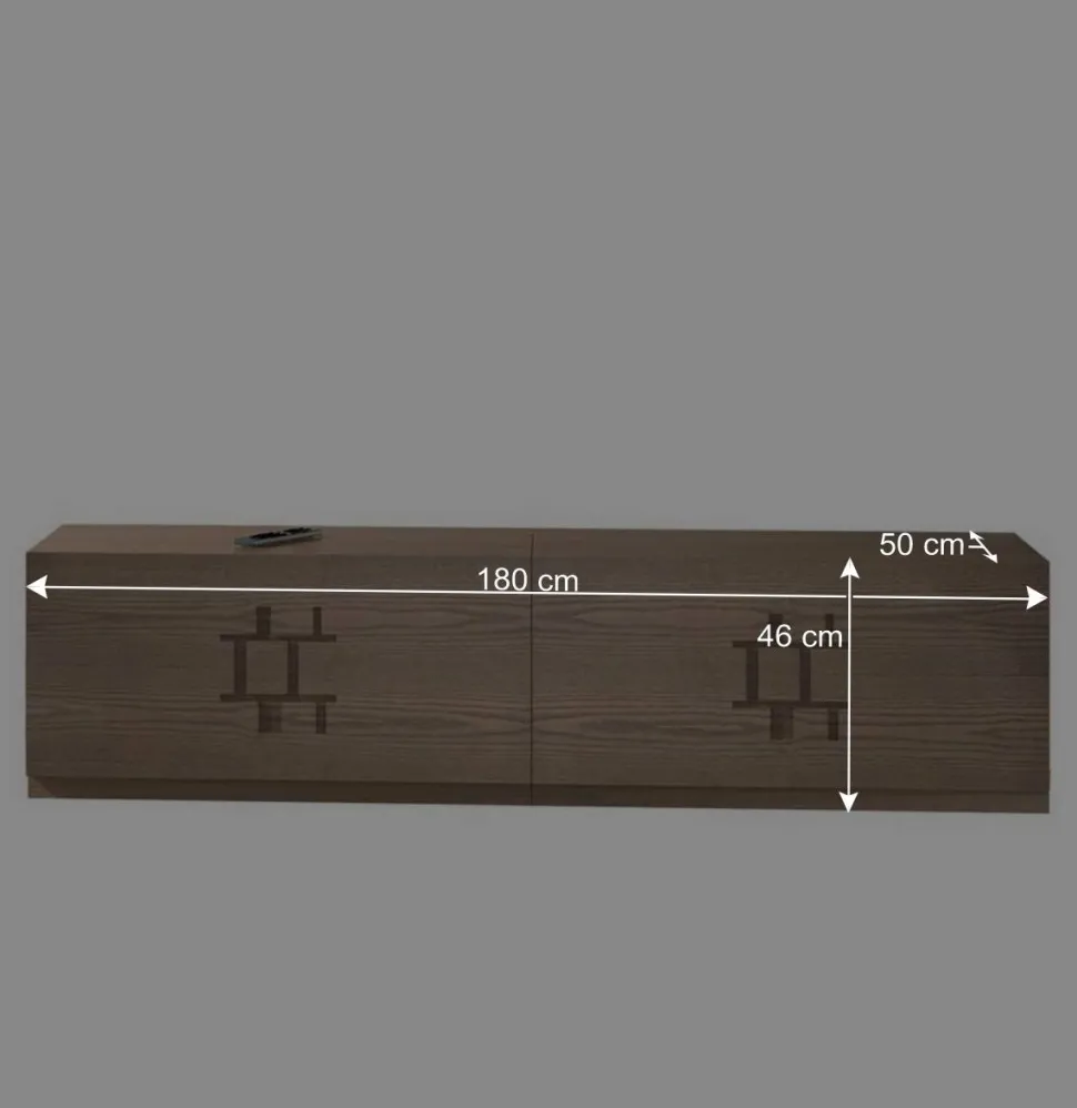 TV Element in Esche Dunkel - Lacruzira (2er Set)