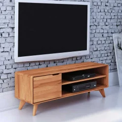 TV Kommode aus Holz massiv Kernbuche - Junola