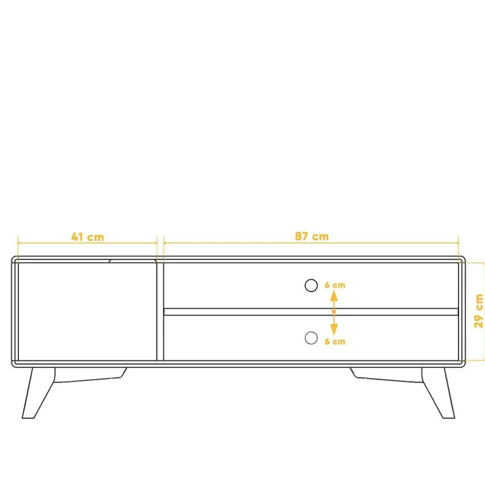 TV Kommode aus Holz massiv Kernbuche - Junola