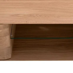 TV Kommode in Eiche Bianco massiv - Bakaras