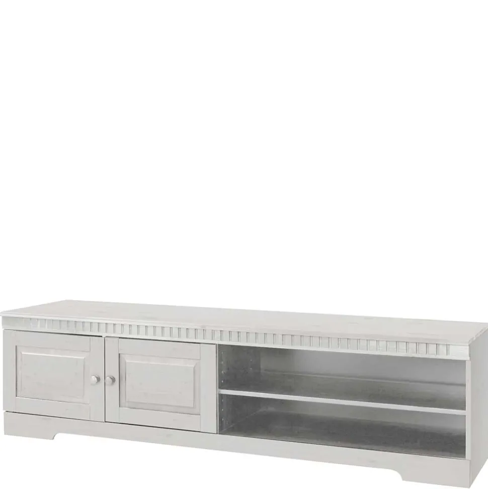 TV Kommode in Weiß lasiert - Auricos