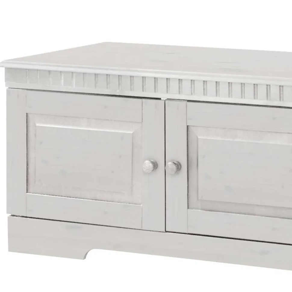 TV Kommode in Weiß lasiert - Auricos