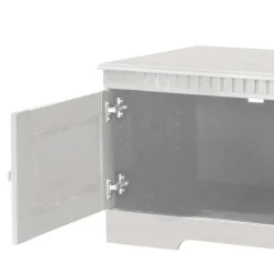 TV Kommode in Weiß lasiert - Auricos