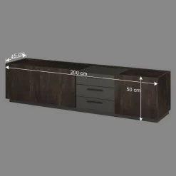 TV Kommode und Hängeschränke Set - Mundo (dreiteilig)