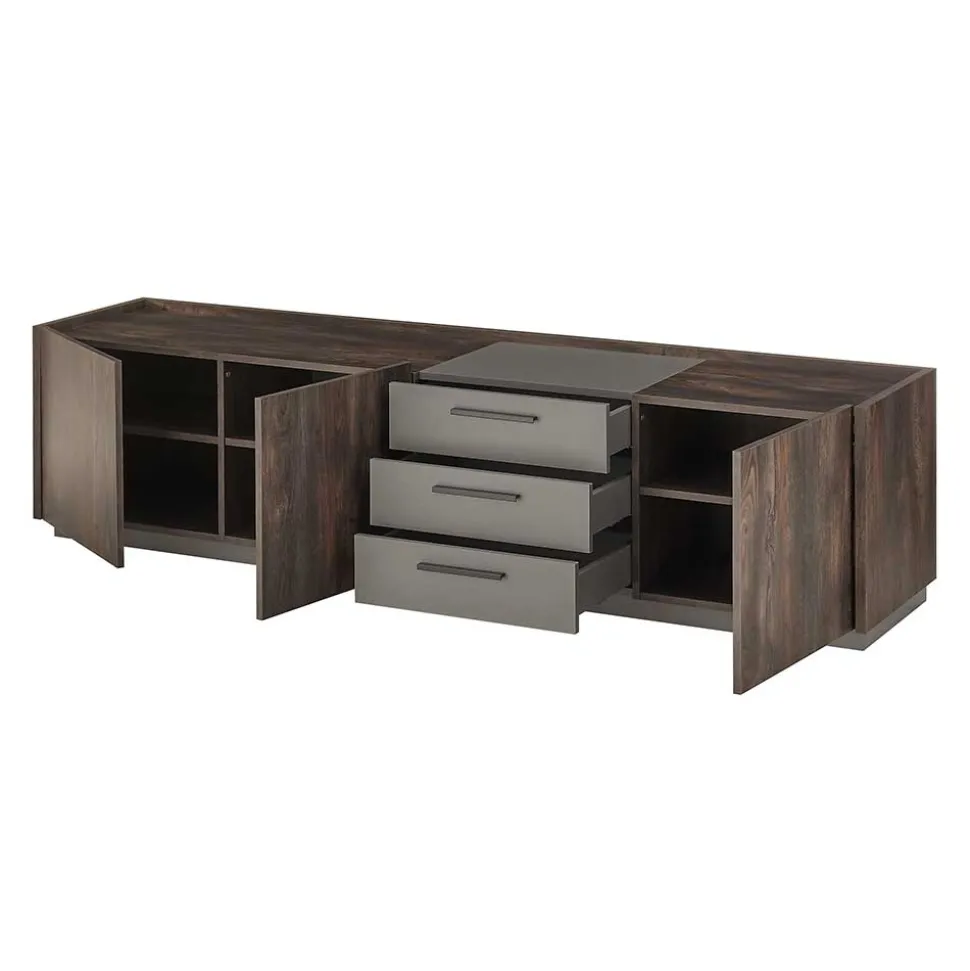 TV Kommode und Hängeschränke Set - Mundo (dreiteilig)