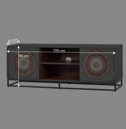 TV Lowboard - dekorativ mit Mandalas - Mesusco