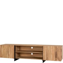 TV Lowboard aus Akazienholz und Metall - Bastima