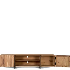 TV Lowboard aus Akazienholz und Metall - Bastima