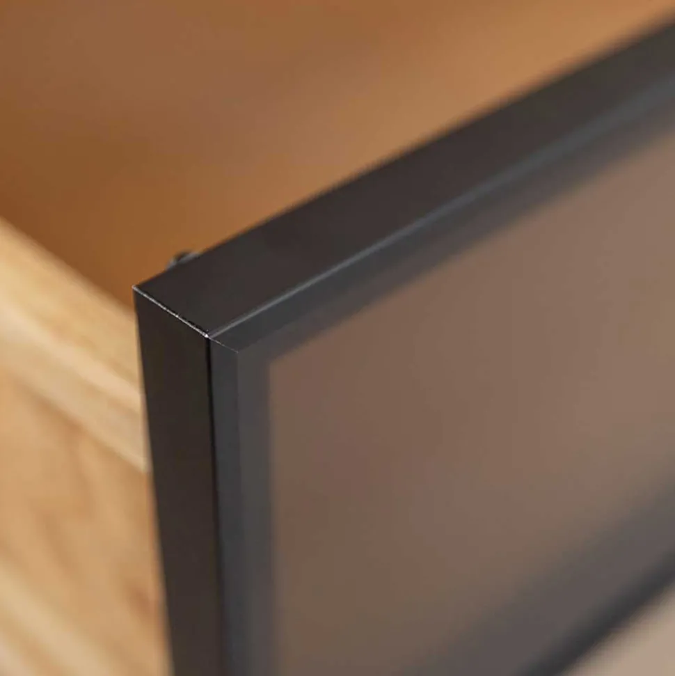 TV Lowboard aus Eiche und Metall - Fabiella