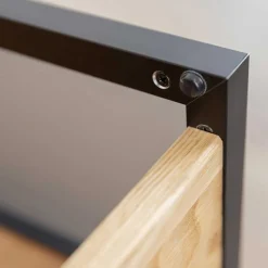 TV Lowboard aus Eiche und Metall - Fabiella