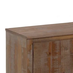 TV Lowboard aus massiver Kiefer Dunkel - Lavagna