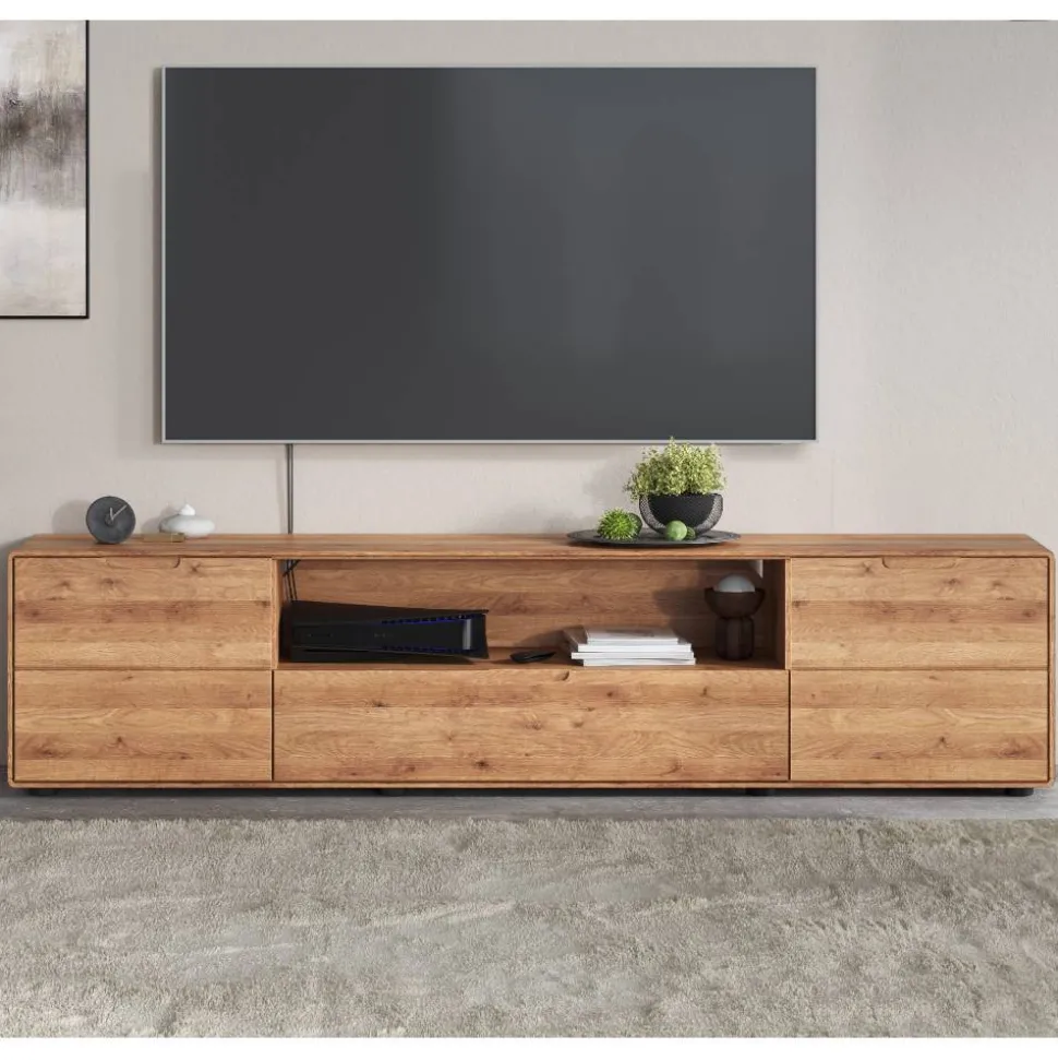 TV Lowboard aus Massivholz Wildeiche - Holiday