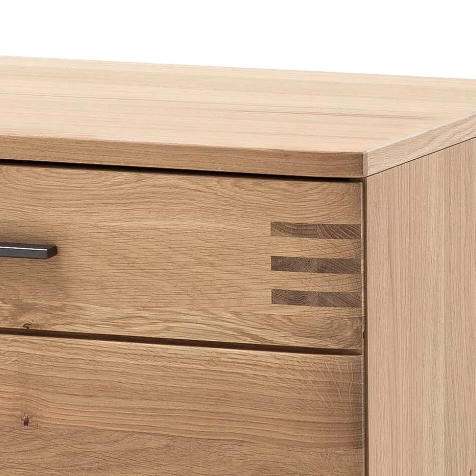 TV Lowboard in Eiche Bianco & Anthrazit - Crupean I