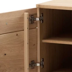 TV Lowboard in Eiche Bianco & Anthrazit - Crupean I