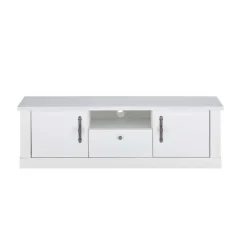 TV Lowboard in weißer Holzoptik Pinie - Liancos