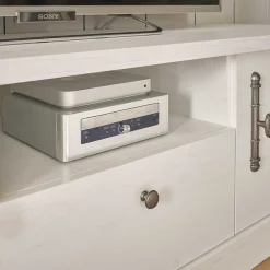 TV Lowboard in weißer Holzoptik Pinie - Liancos