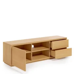 TV Lowboard mit zwei Schubladen & Tür - Elastian