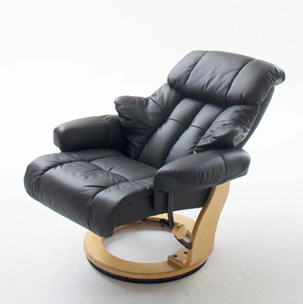 TV Sessel Manon in Schwarz (zweiteilig)