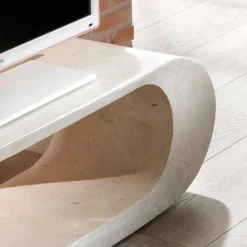 TV Tisch Filicudia in Creme Weiß