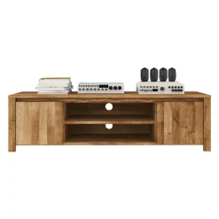 TV Tisch Nadalia aus Wildeiche Massivholz
