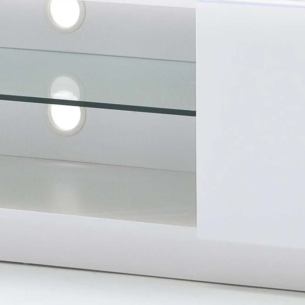 TV Tisch Stijn mit Wildeiche Massivholz