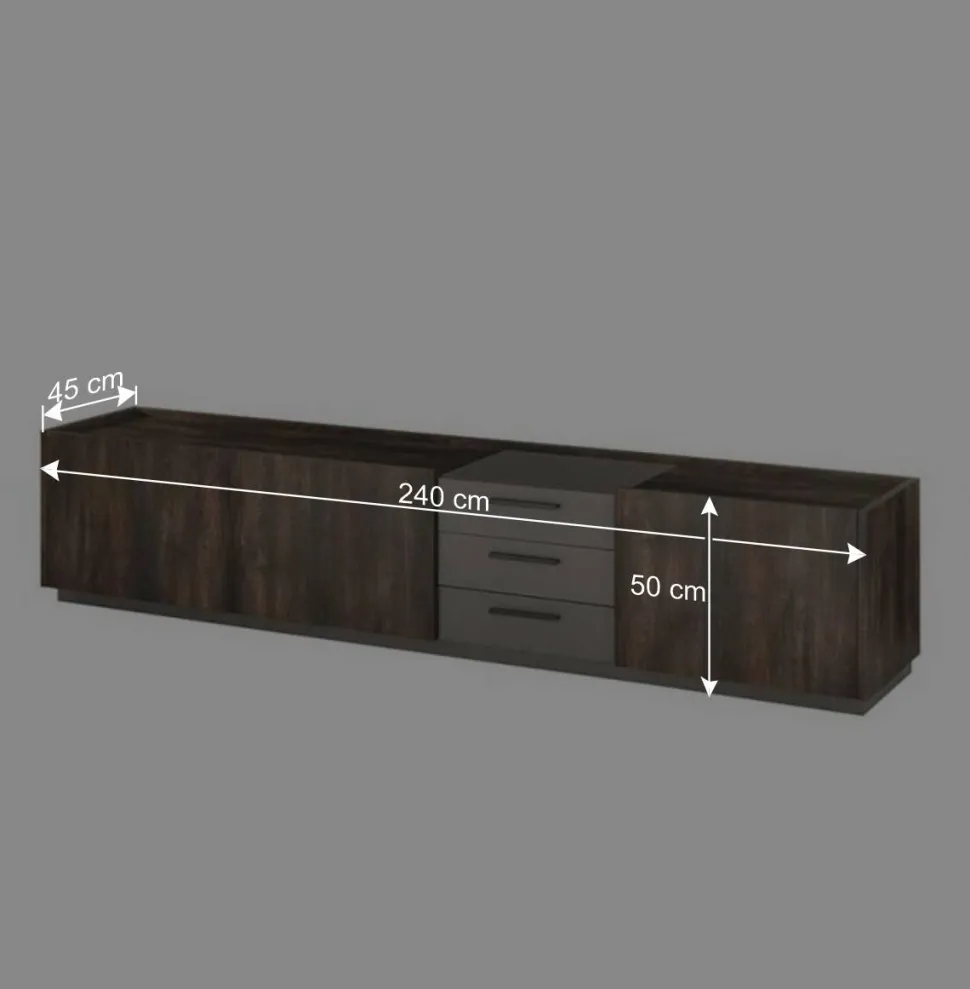 TV Unterschrank & Wandboard Set - Mundo (zweiteilig)