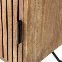 TV Unterschrank aus Mangoholz in Sandfarben - Baina