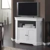 TV Unterschrank für Ecke in Weiß - Zarinas