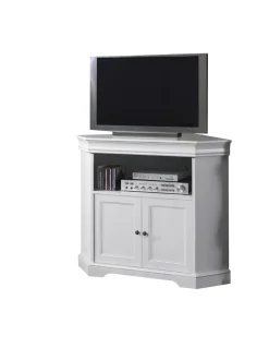 TV Unterschrank für Ecke in Weiß - Zarinas
