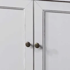 TV Unterschrank für Ecke in Weiß - Zarinas