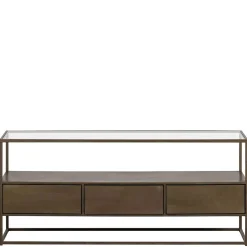 TV Unterschrank in Altmessing Metall - Liviano